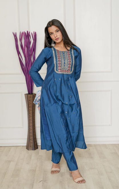 Navy Blue colour Nyra Kurta Set