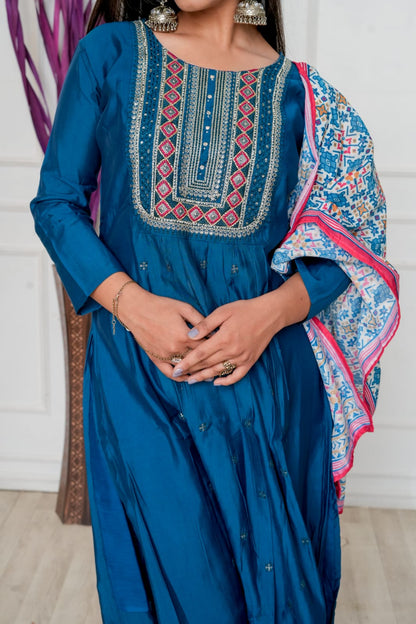 Navy Blue colour Nyra Kurta Set