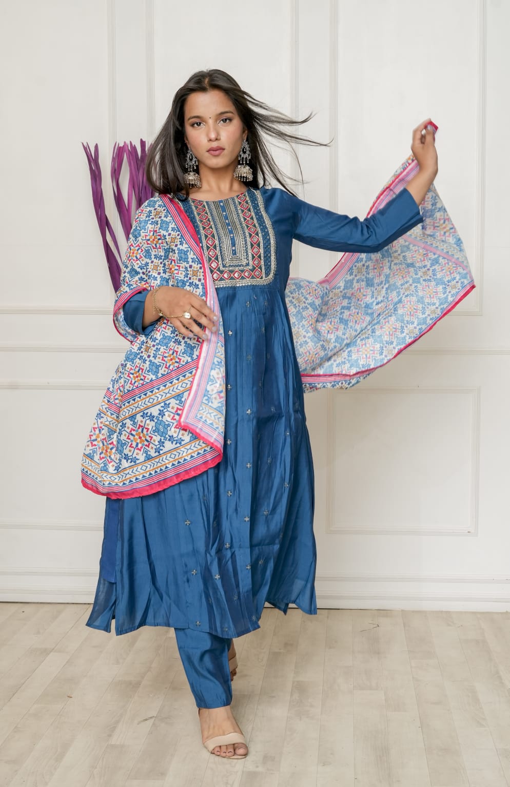 Navy Blue colour Nyra Kurta Set